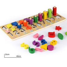 Load image into Gallery viewer, Children Wooden Toys Montessori Materials Learn To Count Numbers Matching Digital Shape Match Early Education Teaching Math Toys