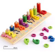 Load image into Gallery viewer, Children Wooden Toys Montessori Materials Learn To Count Numbers Matching Digital Shape Match Early Education Teaching Math Toys