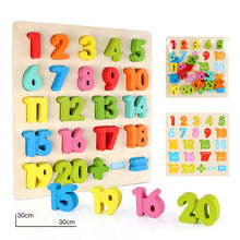 Load image into Gallery viewer, Children Wooden Toys Montessori Materials Learn To Count Numbers Matching Digital Shape Match Early Education Teaching Math Toys