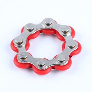 8/12 Knots New Key Ring Chain Fidget Toy Pressure Relief Stress Chain Stainless Steel Bicycle Chain Buckle Key Ring Finger Toy