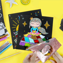 Load image into Gallery viewer, Children Magic Color Paper DIY Art Craft Toy Kids Creative Stickers Drawing Handmade Scratching Paper Craft Kindergarten Toy