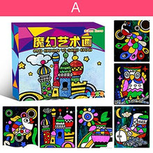 Load image into Gallery viewer, Children Magic Color Paper DIY Art Craft Toy Kids Creative Stickers Drawing Handmade Scratching Paper Craft Kindergarten Toy